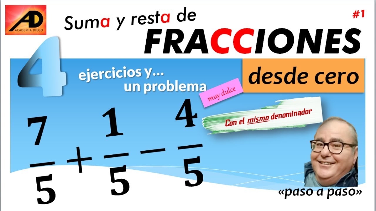 SUMA y RESTA de FRACCIONES #1, 