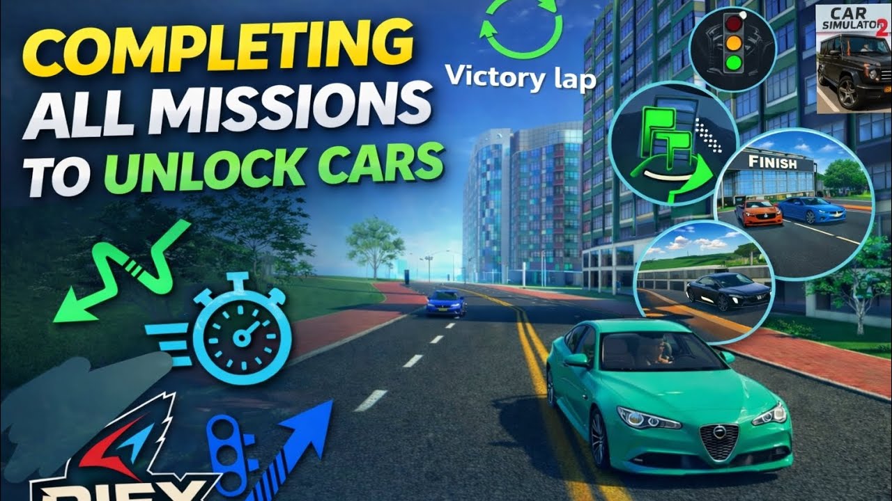 HOW TO UNLOCK ALL CARS IN CAR SIMULATOR 2 | MISSIONS, RACES & FAST PROGRESS ON THE OUTSKIRTS