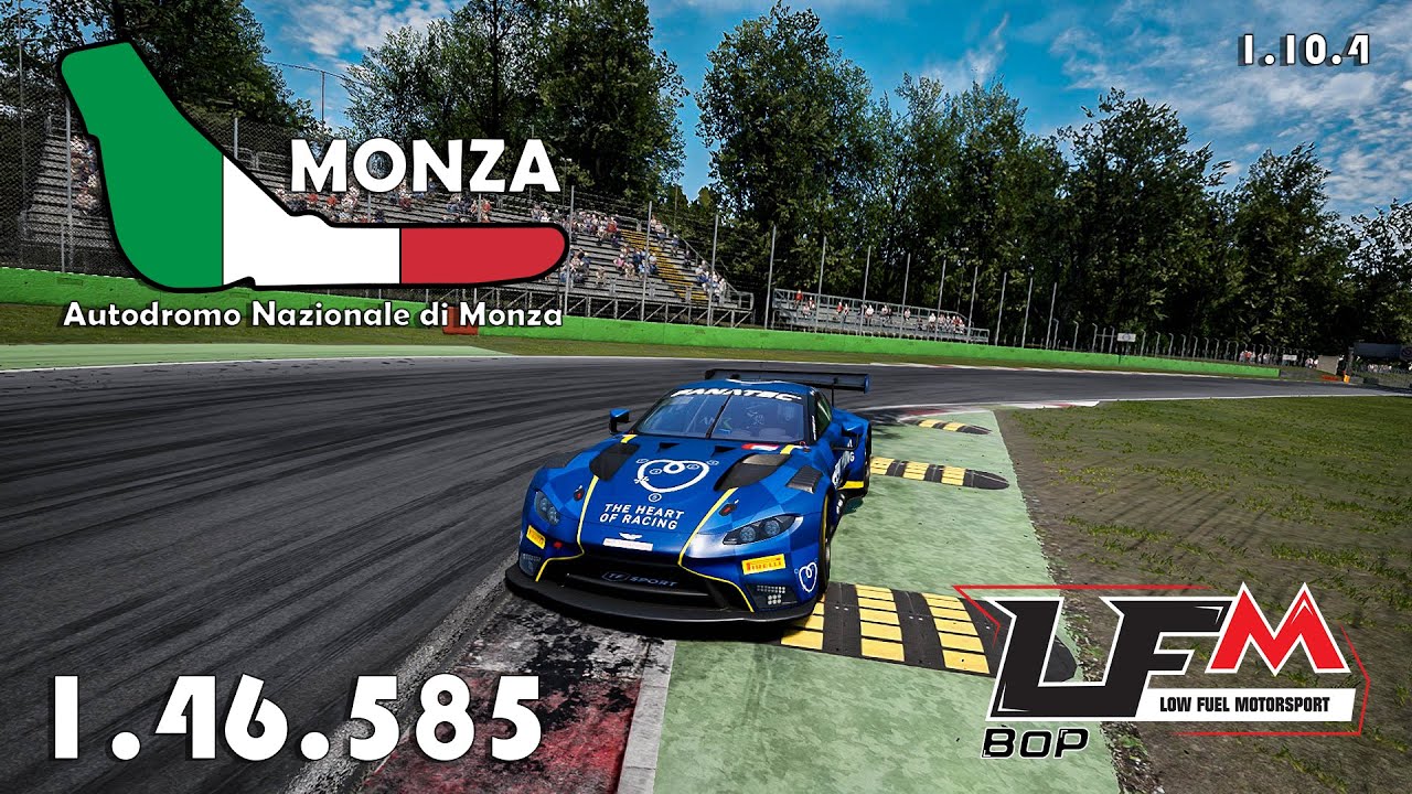 Assetto Corsa Competizione | Aston Martin V8 Vantage GT3 | Monza | 1.46.585 (Hotlap + FREE Setup)