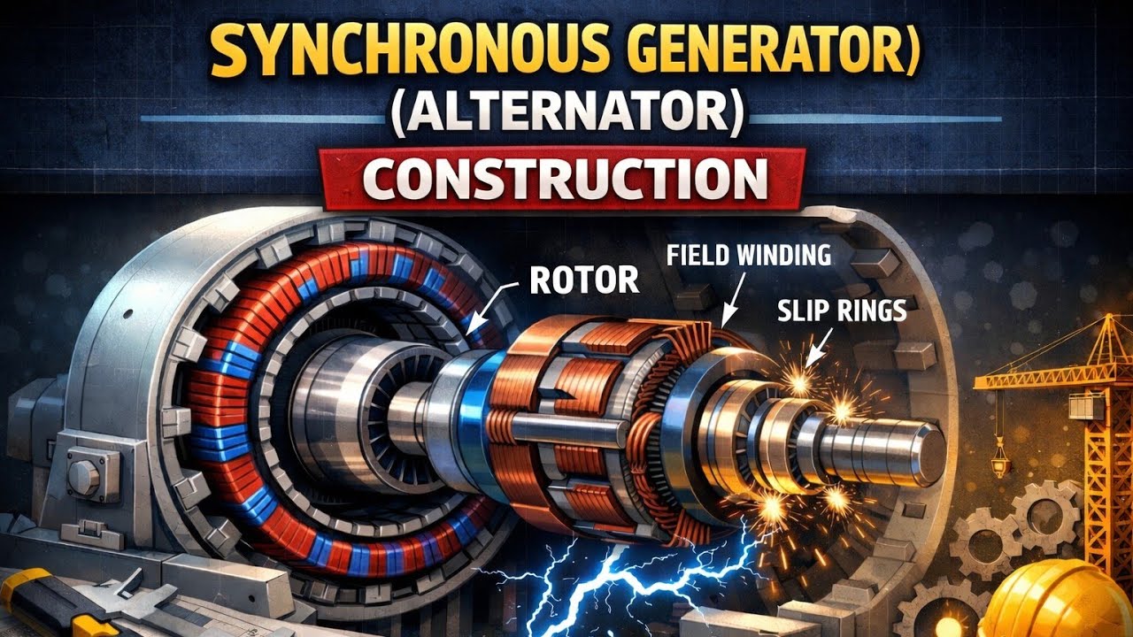 Alternator |Synchronous Generator Construction Explained 🔥 | electrical engineering 