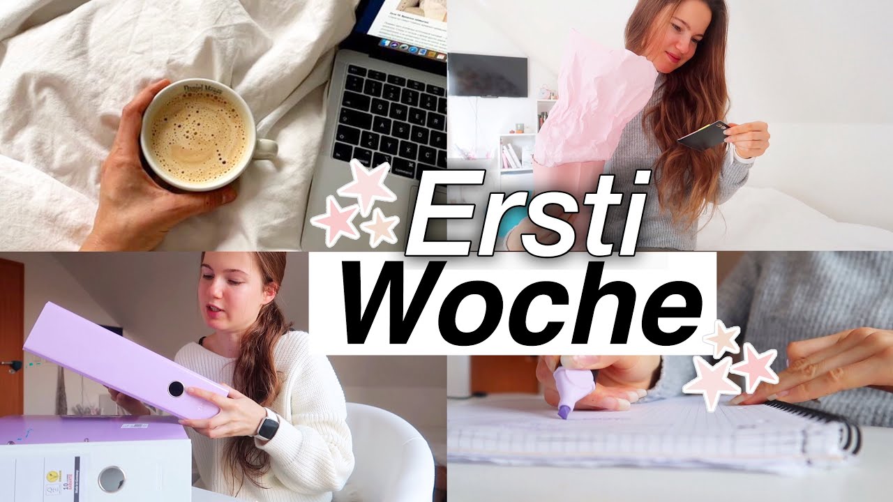 VLOG: Erste UNIWOCHE (Vorlesungen, Ersti Tüte, produktiv sein & mehr)// Online Uni