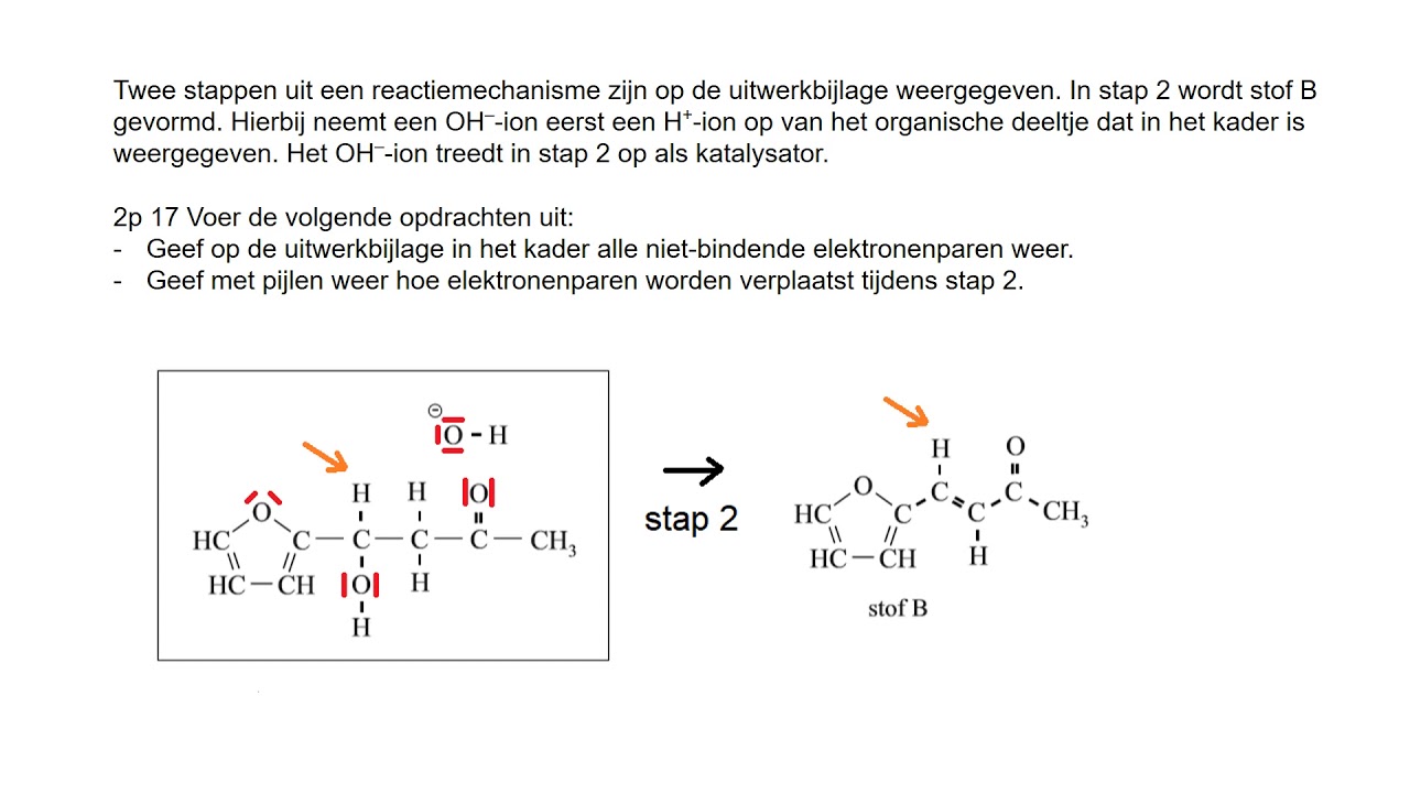 oefenen met reactiemechanismen en grensstructuren