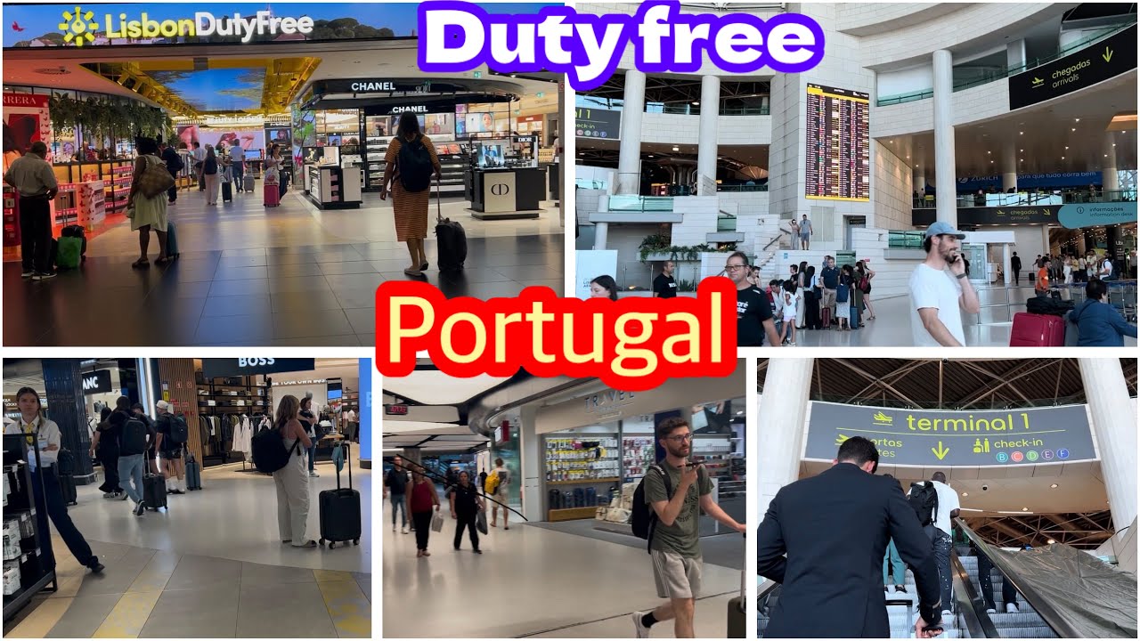 Lisbon Airport Portugal (LIS) Duty Free Full Walk Tour 2025 // Terminal 1 
