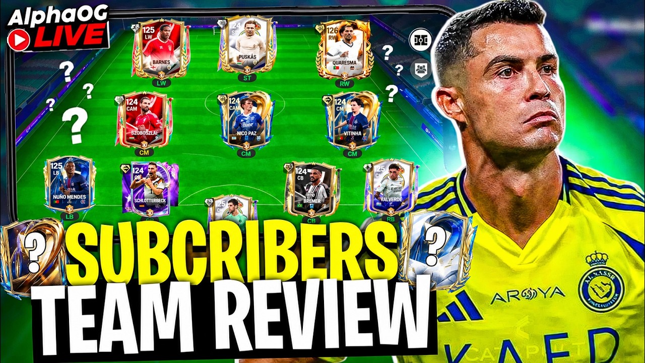 🔴FC MOBILE LIVE : TEAM REVIEWS & PLAYER SUGGESTIONS🔥| UPGRADE YOUR TEAM✅ #fcmobile #eafc26 #live