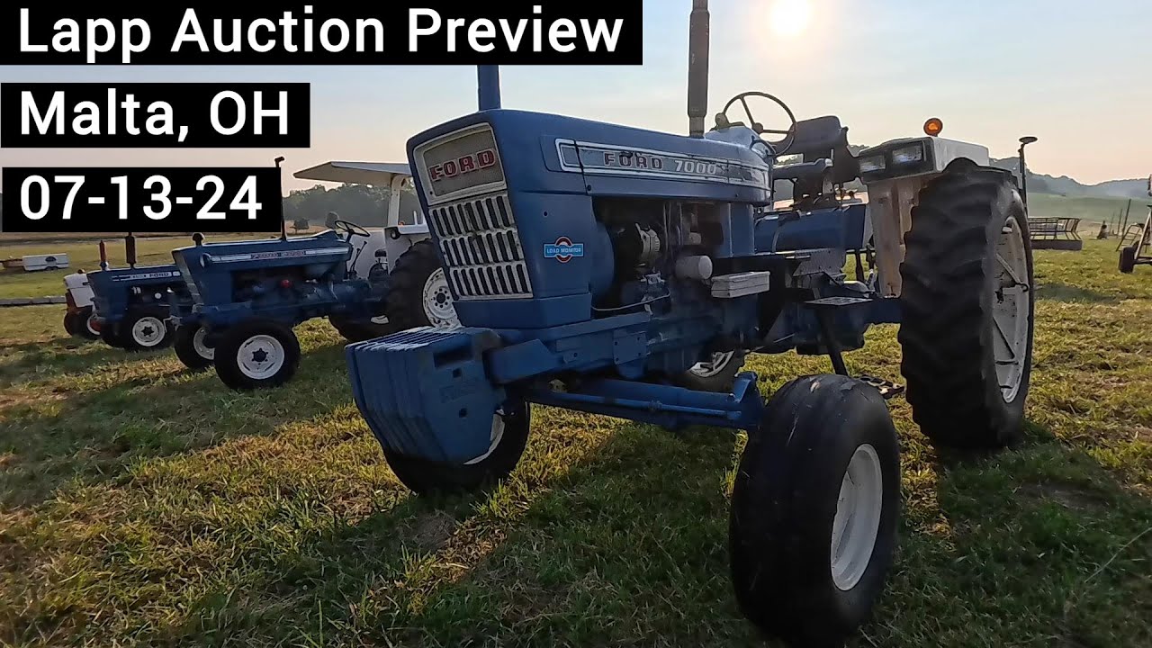 Preview - Tractors - Combine - Old Farm Equipment - Horse Tack - Antiques - Lapp Auction 07-13-24