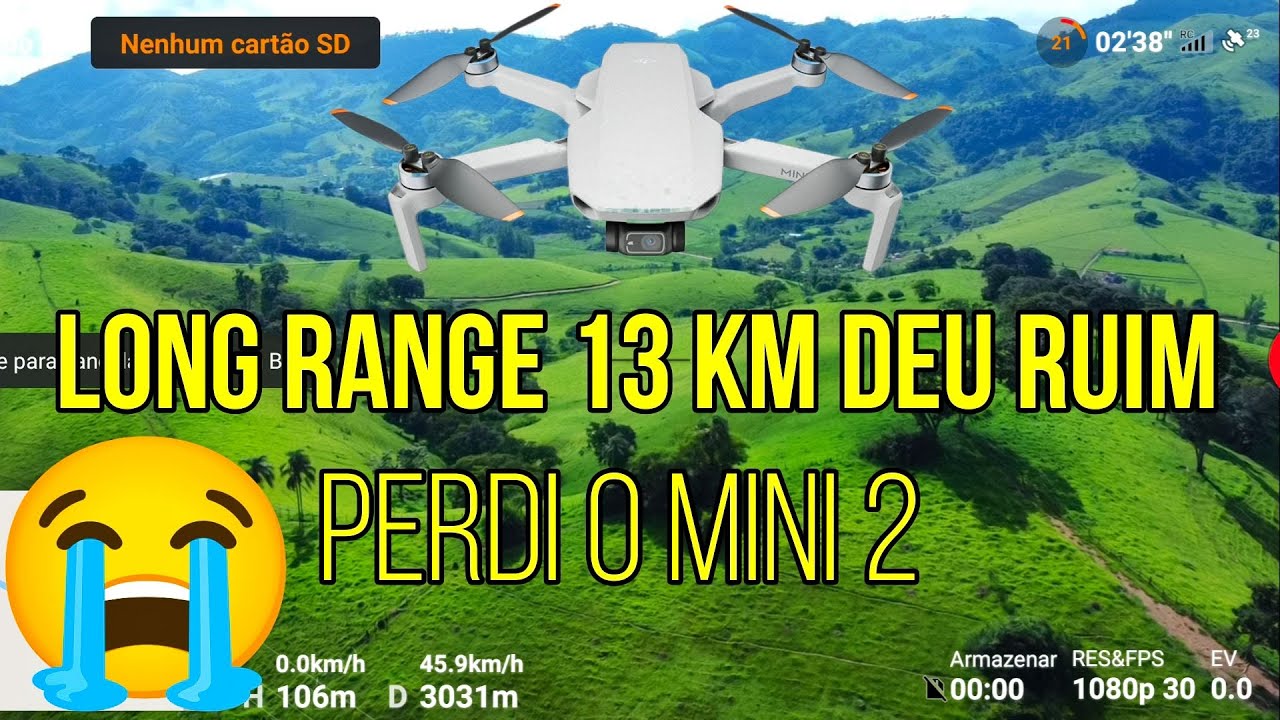 LONG RANGE DJI MINI 2 ||13KM IDA + VOLTA DEU RUIM PERDI O DJI MINI 2 || #MINI2 😭⁉️🆘😞