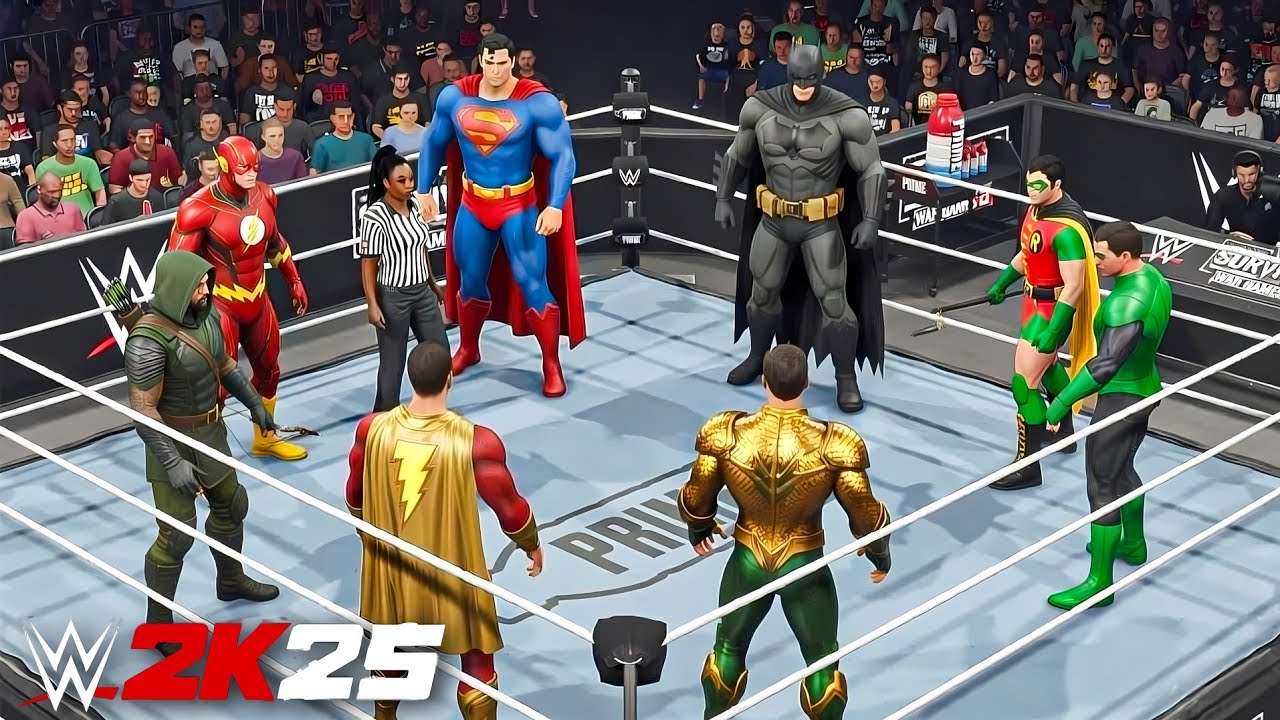 Best DC Superheroes Tag Team Elimination Match - WWE 2K25 