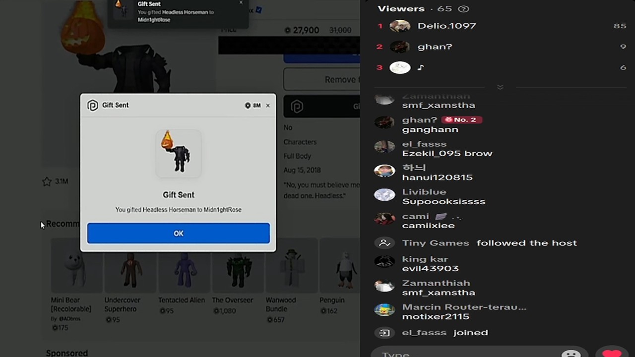 Roblox Headless Scam