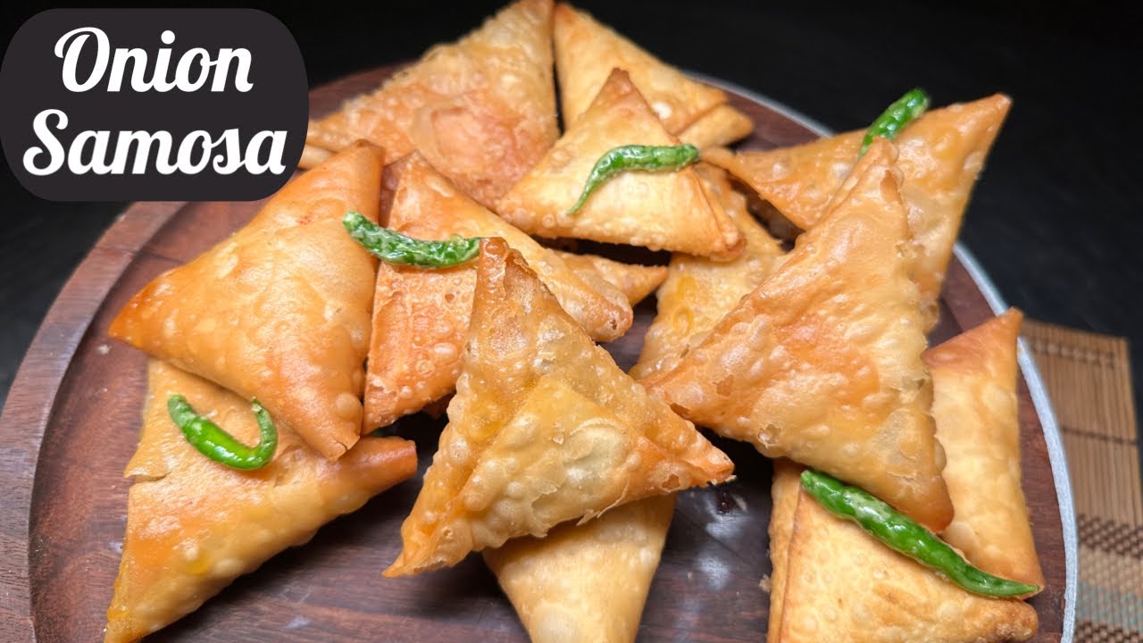 Onion Samosa - Irani Samosa- Crispy Samosa with Onion stuffing - Onion Samosa by Powerchef Pranav