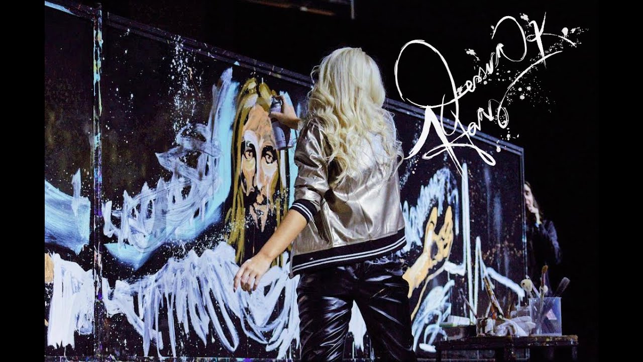 Speedpainter Jessica K. Haas Performs Dramatic Easter Paint Performance