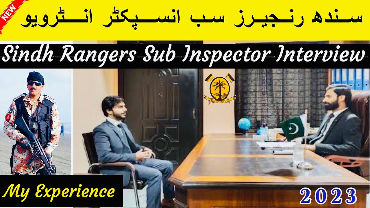 Sindh Rangers SI Interview 2023 | Sindh Rangers Sub inspector Interview 2023 | Pak Rangers interview