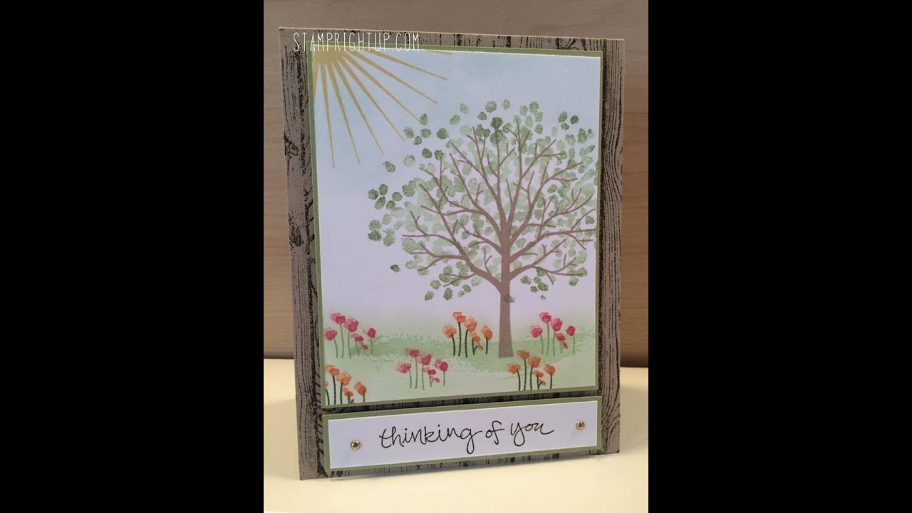 Stampin Up Sheltering Tree Card Tutorial