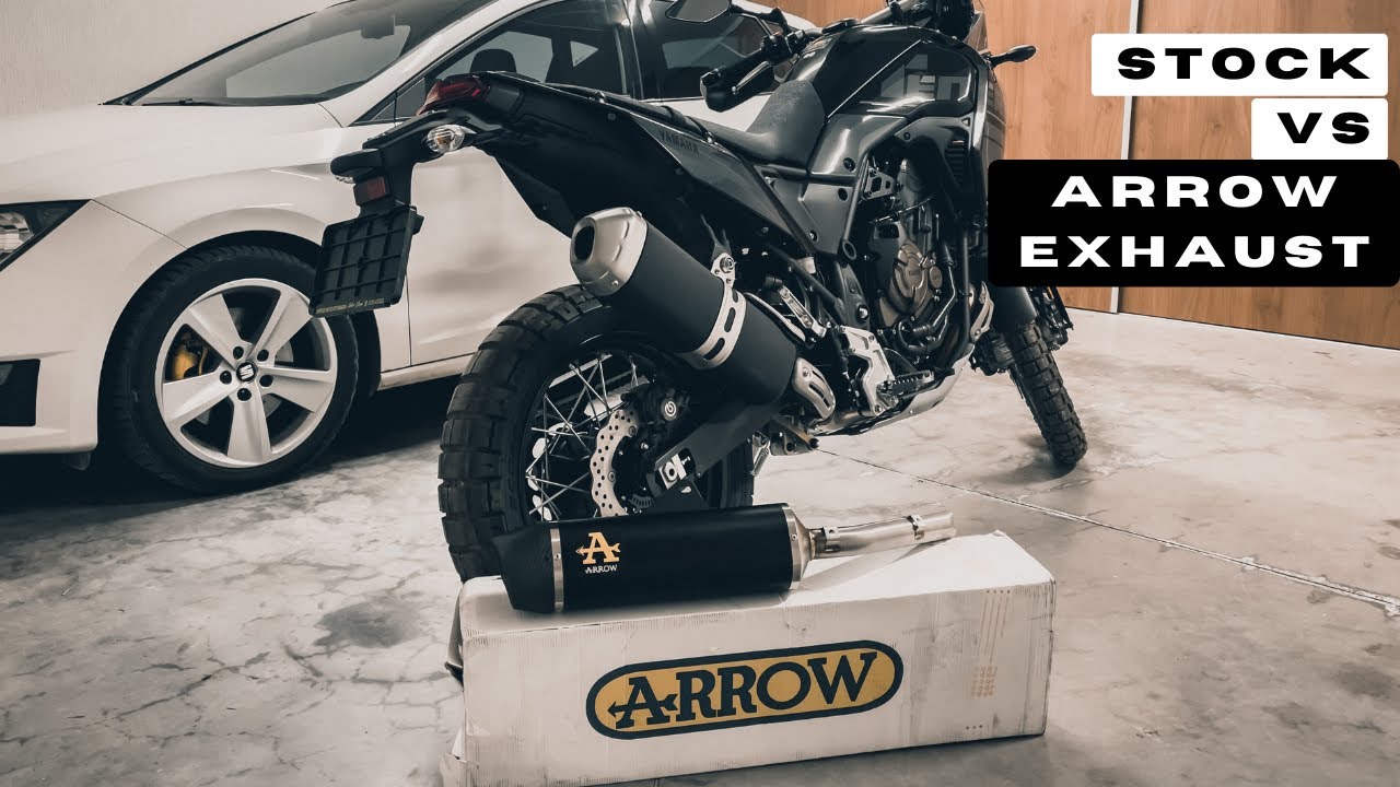 2022 Yamaha Tenere 700 Stock VS ARROW Exhaust