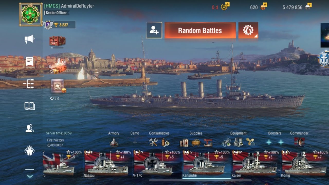 World of Warships Blitz: Video 4 (Karlsruhe) with @RandomSilentGames