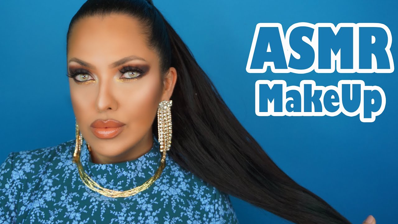 ASMR  Me Maquiando pra Festa Sussurros #AutoMake #MaquiagemASMR