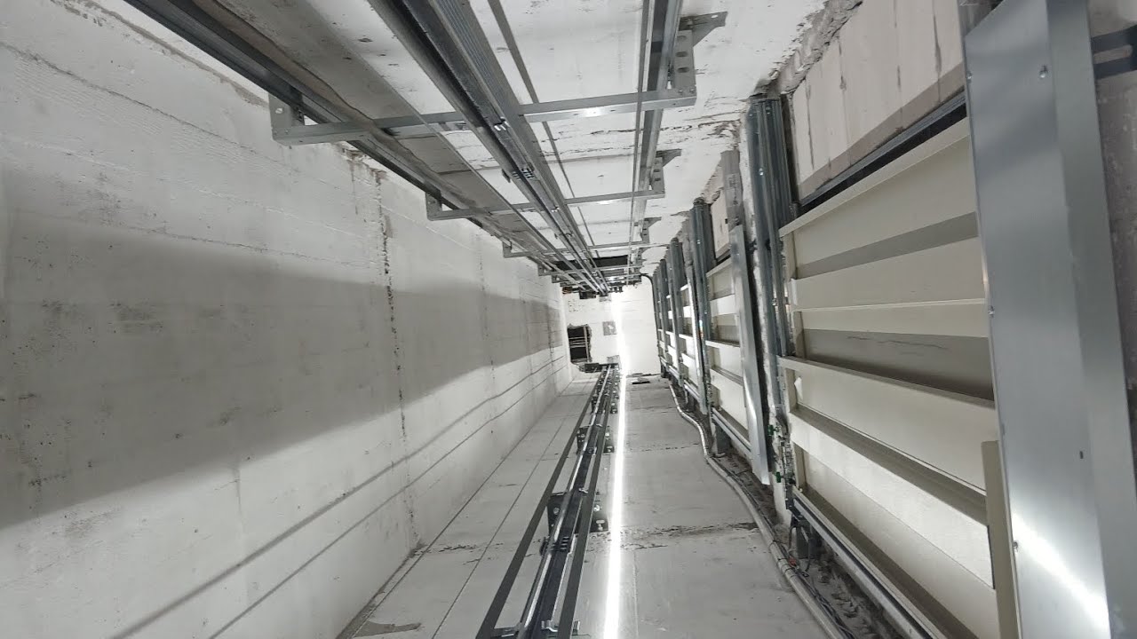 Schindler 3300 machineroomless shaft.