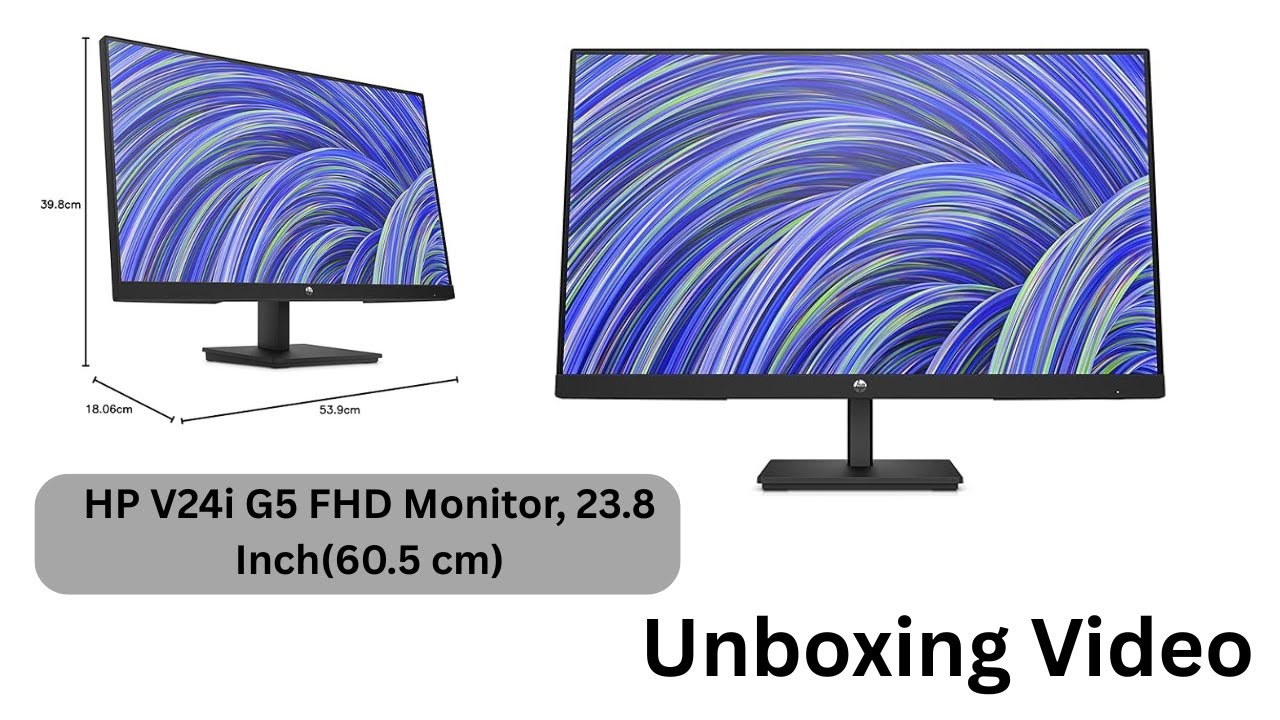 HP V24i G5 Monitor Unboxing & First Look | Best 24'' Monitor with HDMI, VGA & DisplayPort