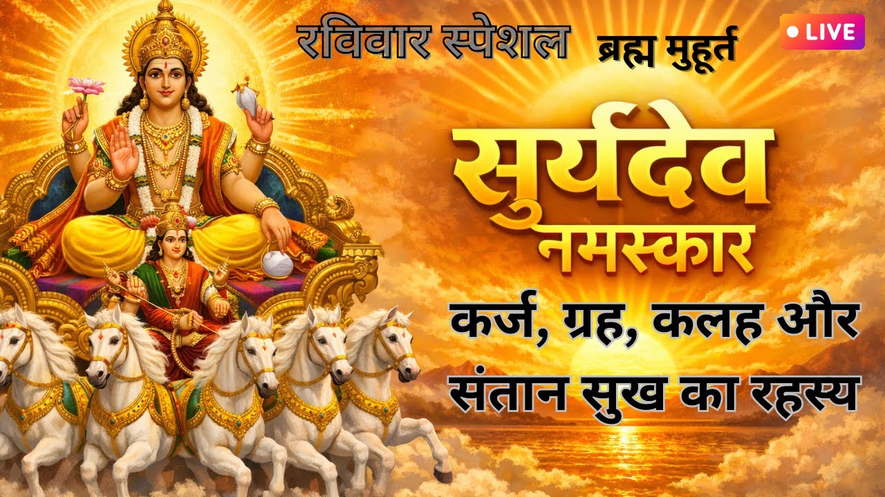 सूर्यदेव का ब्रह्म मुहूर्त LIVE | कर्ज़, ग्रह व कलह का रहस्य