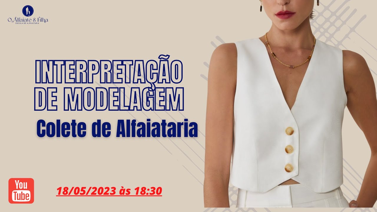 Como fazer molde de  Colete de Alfaiataria -Tendência