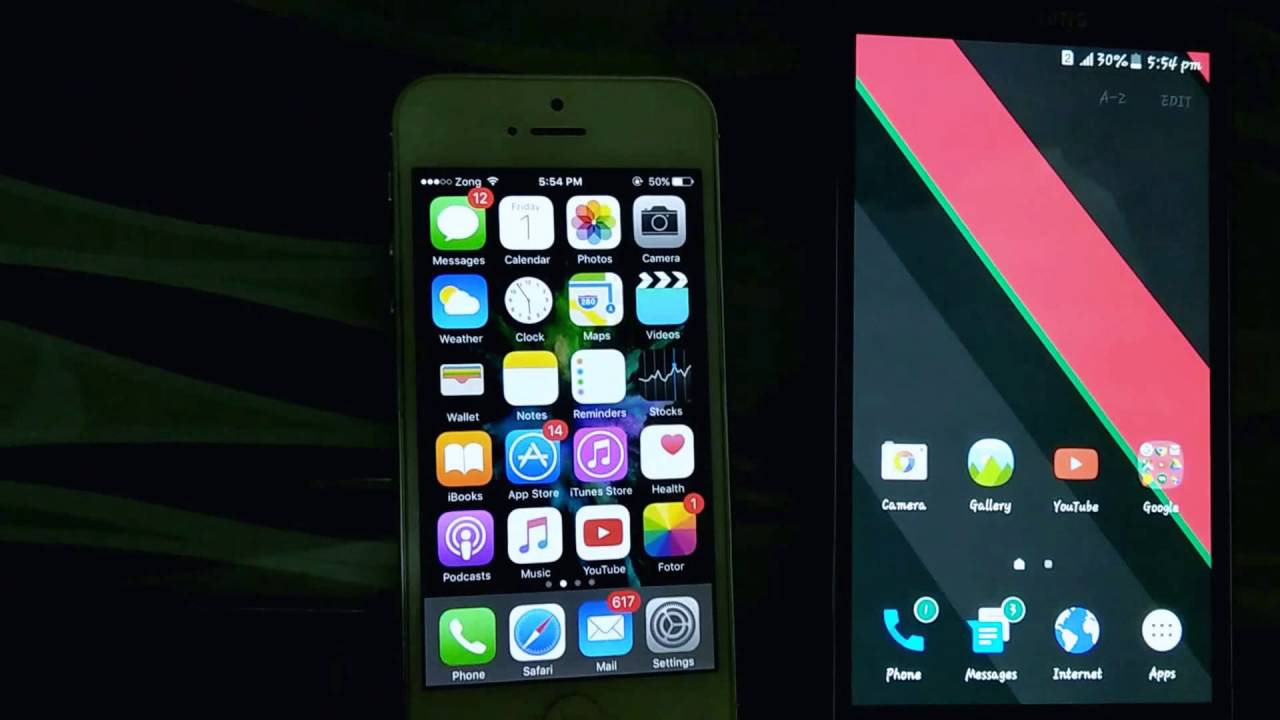 iPhone 5 iOS 10 Beta 1 vs Samsung Galaxy J7 [2015]