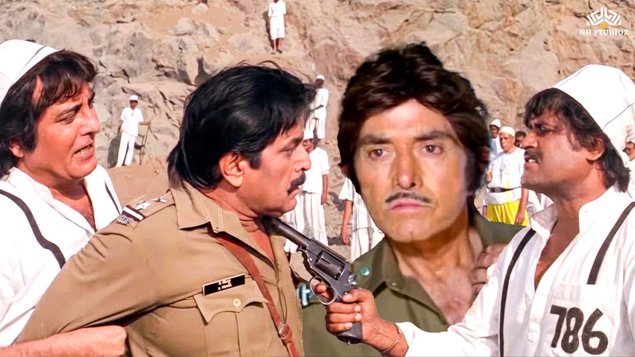 बन्दूक की नोक पर जेलर का गर्दन रख कर भागा कैदी 786 - Rajinikanth, Vinod Khanna, Raajkumaar
