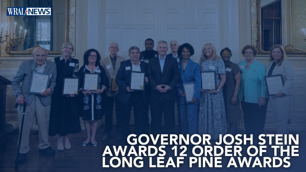 Gov. Josh Stein presents the Order of the Long Leaf Pine awards