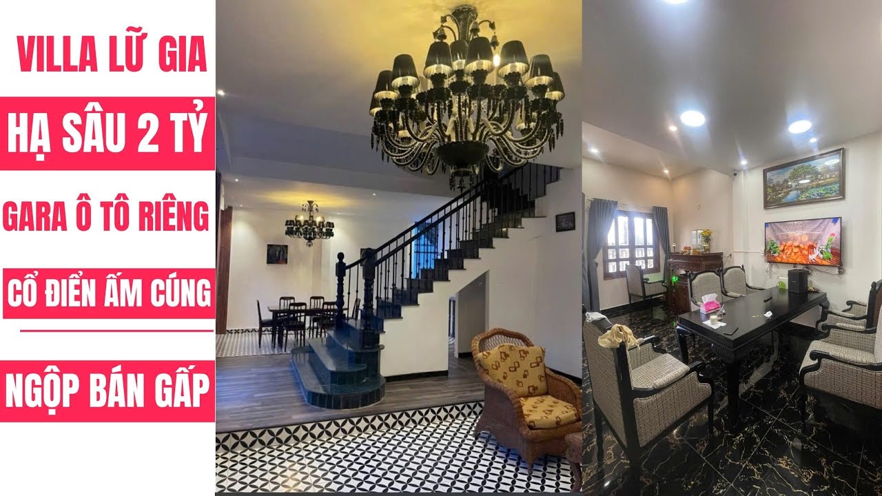 HẠ SÂU BÁN GẤP CHỈ 8TY5 VILLA LỮ GIA CỔ ĐIỂN ẤM CÚNG 
