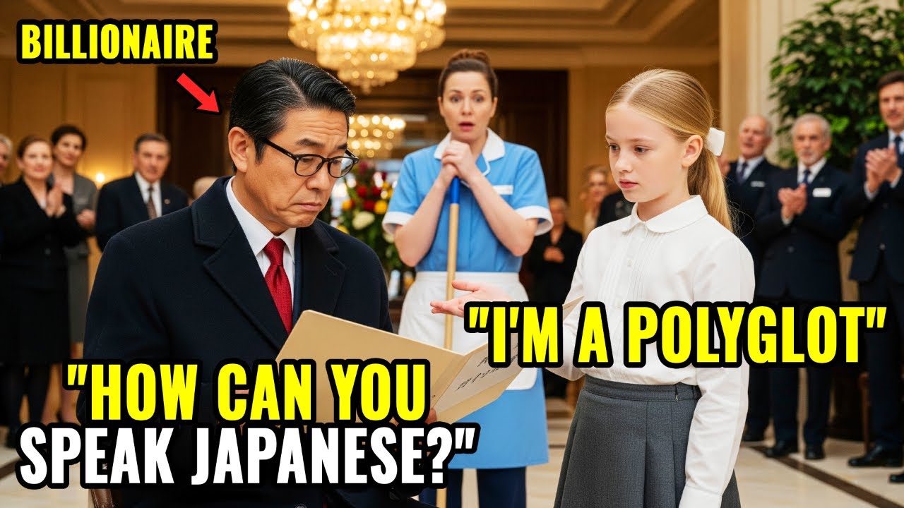 Nobody Spoke Japanese, the Billionaire Was Fuming — Then the Maid's Daughter Replied Perfectly