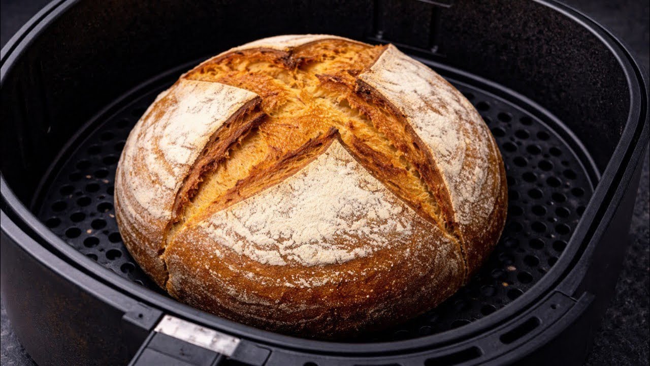 Ich kaufe kein Brot mehr! Das neue perfekte Rezept für schnelles Brot im Airfryer!