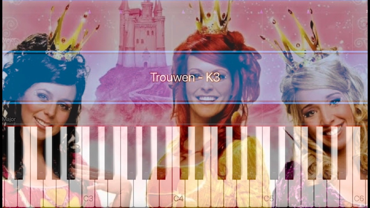 Trouwen - K3 I Piano Tutorial with Karaoke & Sheet Music I Petra Van Tendeloo
