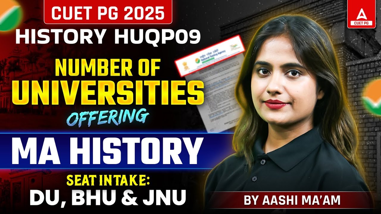 CUET PG Top Universities for MA History 2025 ✅