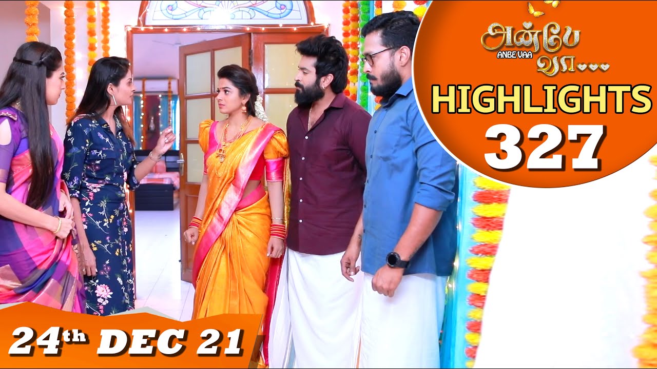 Anbe Vaa Serial | EP 327 Highlights | 24th Dec 2021 | Virat | Delna Davis | Saregama TV Shows Tamil