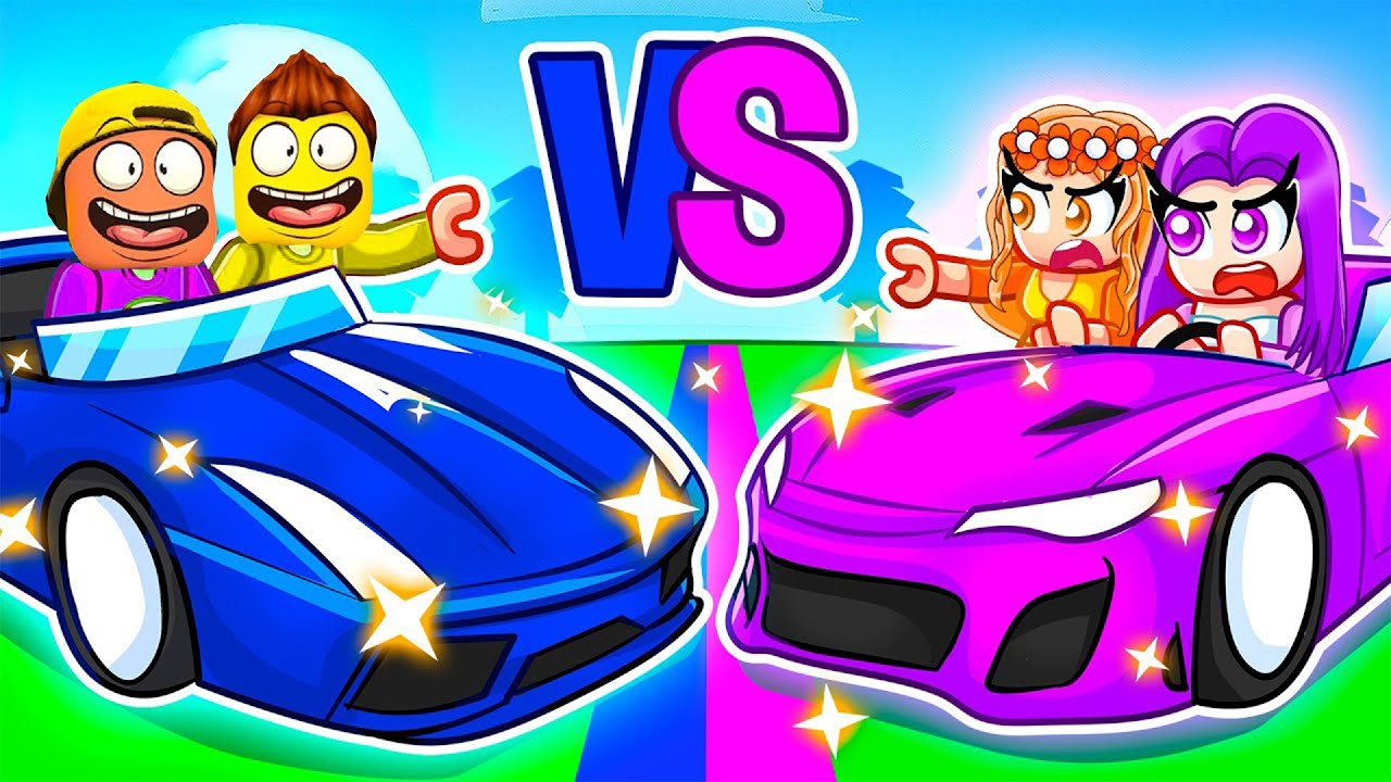 MÄDCHEN vs. JUNGS Auto Rennen in Roblox!