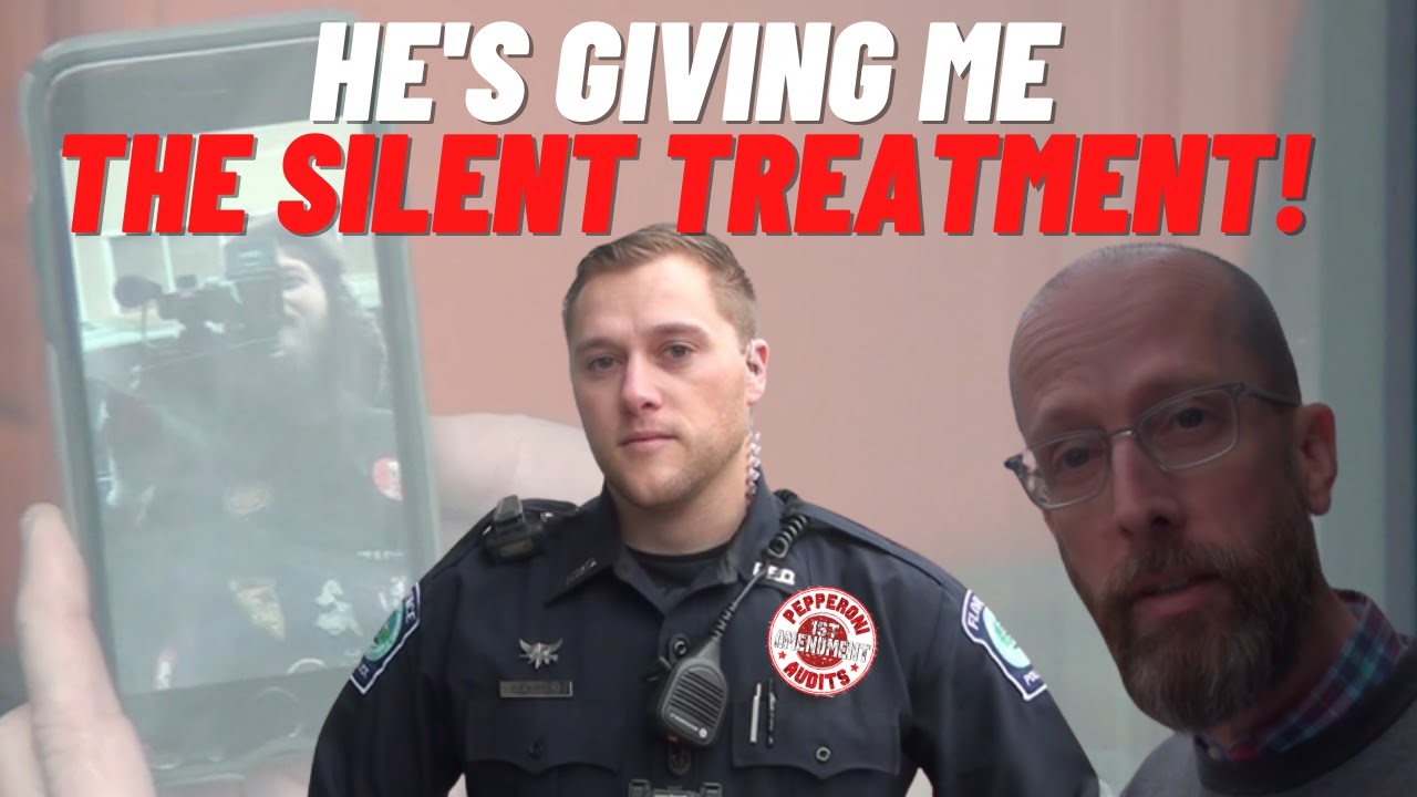 He's Literally Giving Me The Silent Treatment! First Amendment Audit!