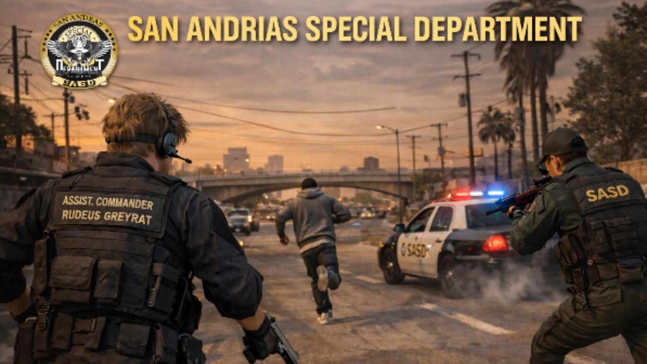 [SA-MP.VN] San Andreas Special Department || Truy bắt tội phạm cướp ATM || Rudeus Greyrat