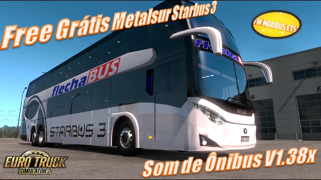 🟢Ets2 Bus Mod driving: Free Gr&aacute;tis Download Bus Metalsur Starbus 3 6x2 V 1.38x