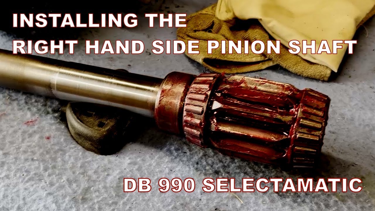 Installing the RH pinion shaft David Brown 990 #69