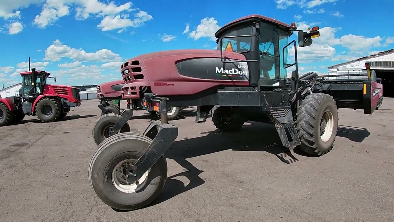Самоходные косилки MacDon M150 .Небольшой ролик знакомство. Скоро сенокос.