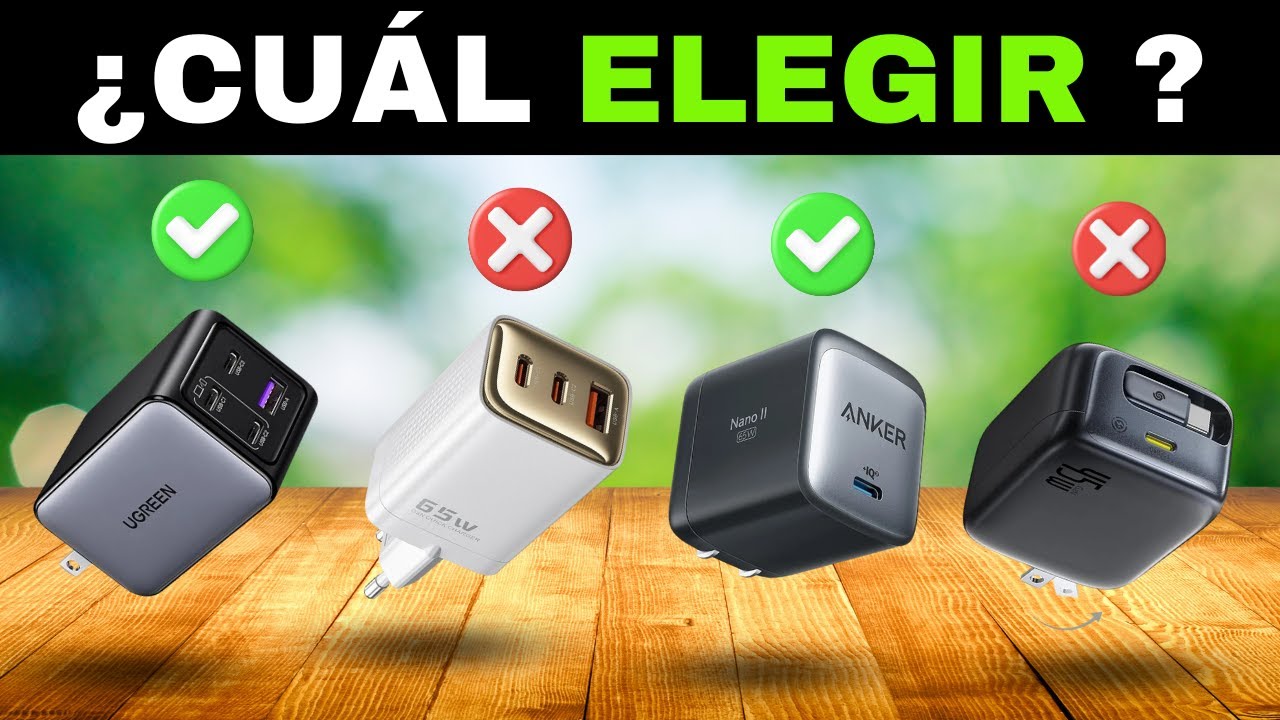 ✅ 7 Mejores Cargadores GaN Carga Rapida para iPhone 17 Pro Max / Air [2026] ⚡USB-C PD 3.1