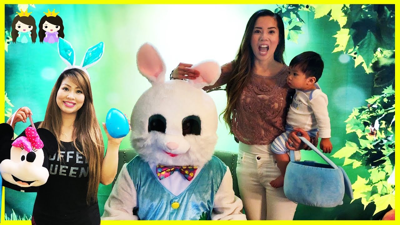 Easter Egg Hunt Surprise with Real Easter Bunny Family Vlog
