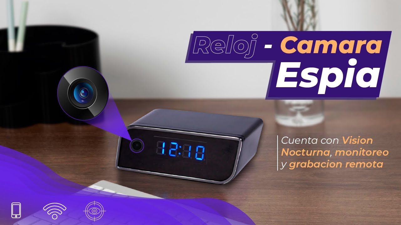 Aprende a usar tu reloj con camara espia, brinda seguridad a tu hogar 📸⏰