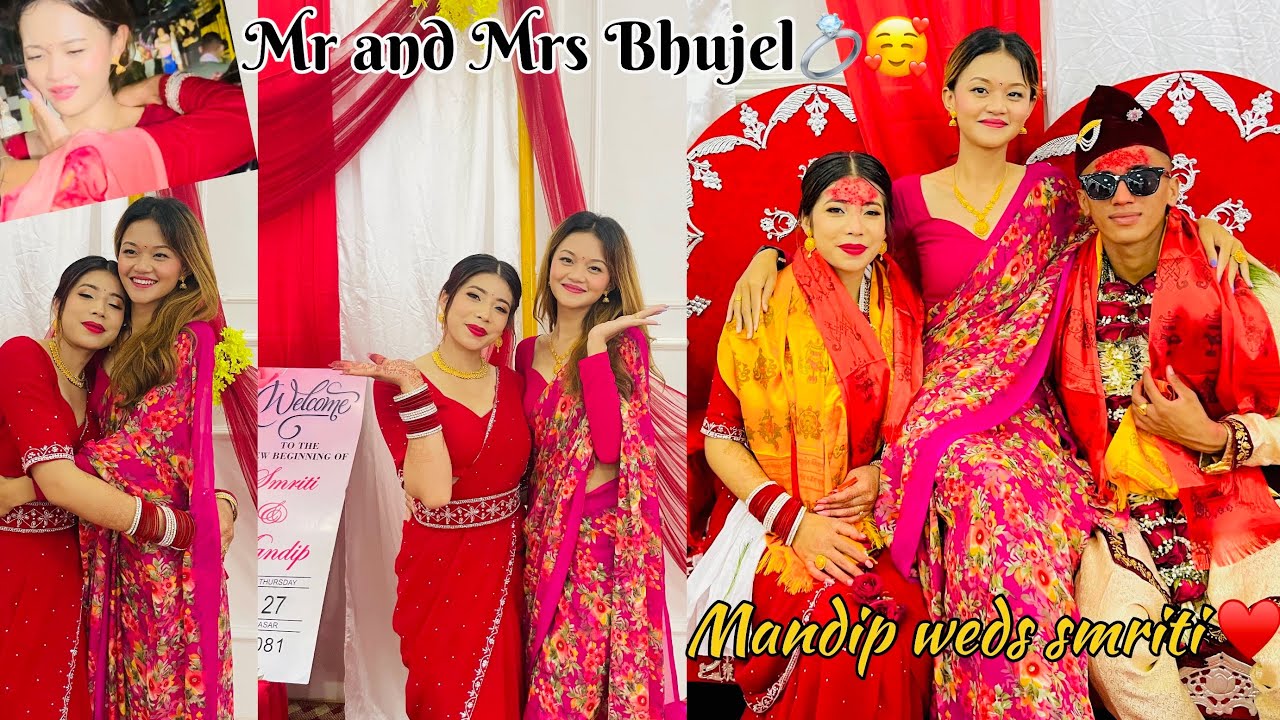 Smriti Weds Mandip💍♥️||Emotinal 🥹||Vlog|| Mitini ko bihey ma yettiko ta nachnai paryoni🤭
