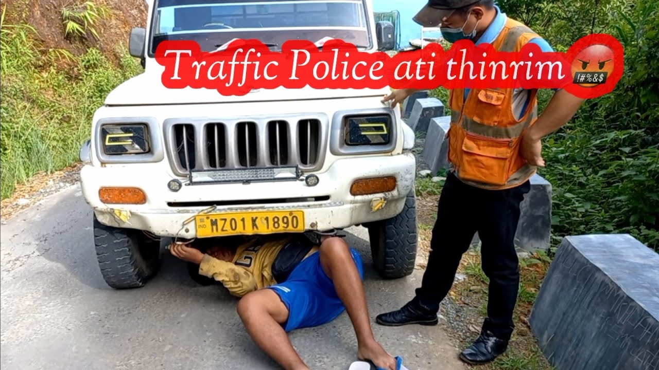 Traffic ti jam tu phirtea,Traffic police in a kam khat,kam hnih,kam thum thleng pawn ni thei😳😅😅