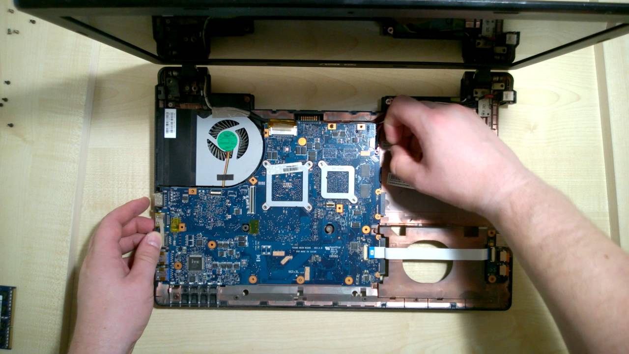 Как разобрать Ноутбук Asus k55D ( Asus k55D disassembly. How to replace HDD, RAM)