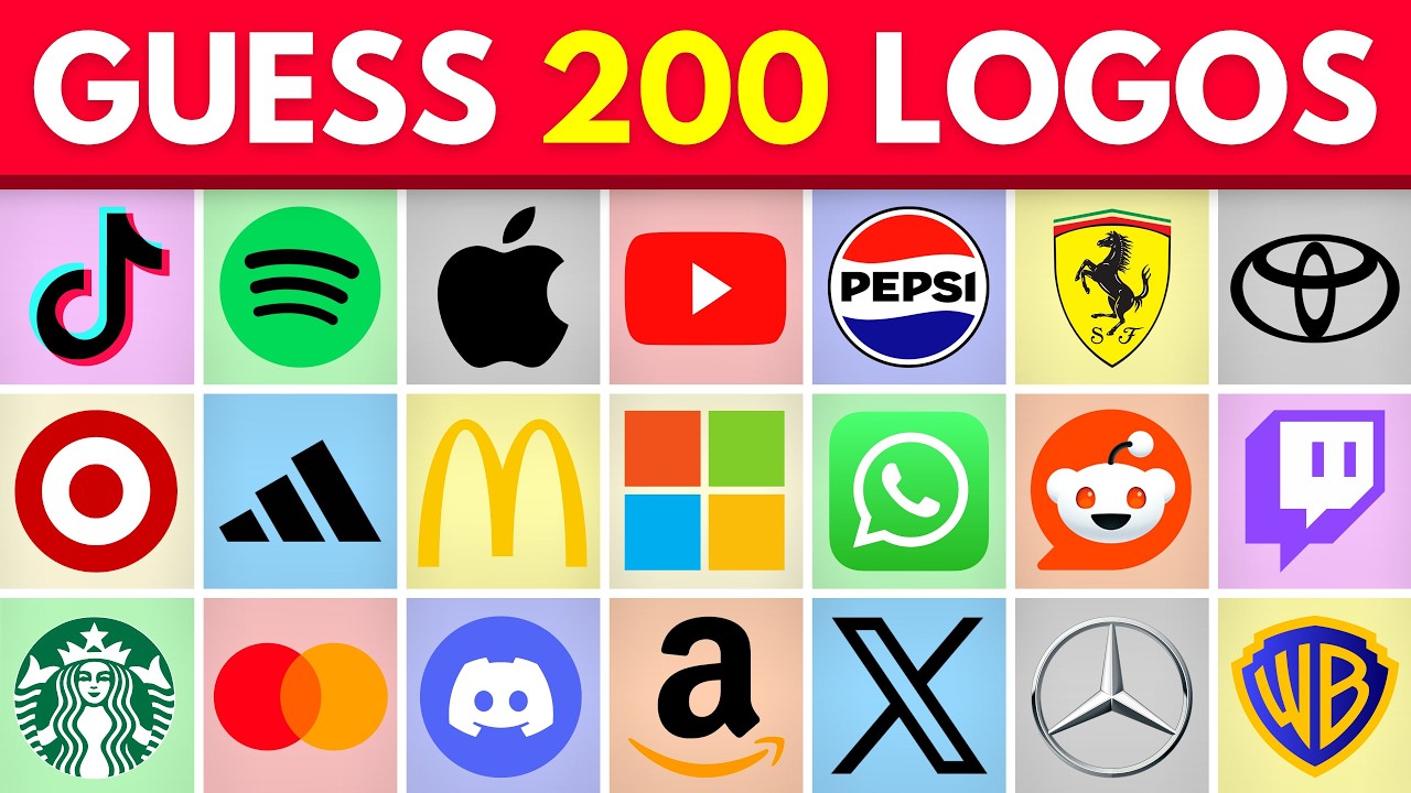 Guess the Logo in 3 Seconds 🍏 | 200 Famous Logos | Ultimate Logo Quiz 2026