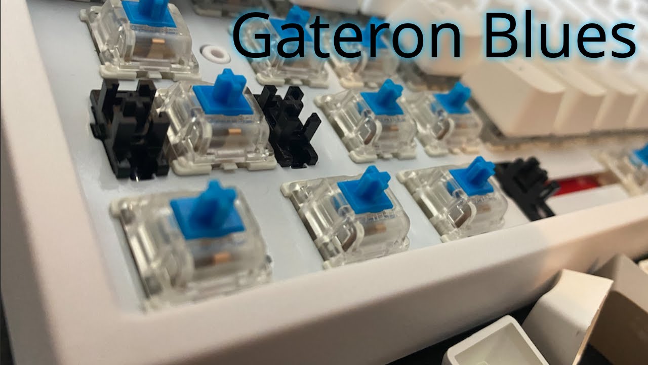 Gateron Blue Switches Typing Sounds | YUNZII KC84 Gateron Blues | 75% Hot Swappable