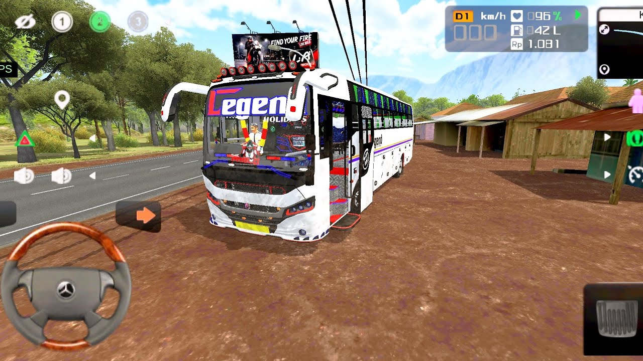 Indian Real 💯🤩 extreme bus simulator driving indian Highway Road 🛣️ map mod - Android game 