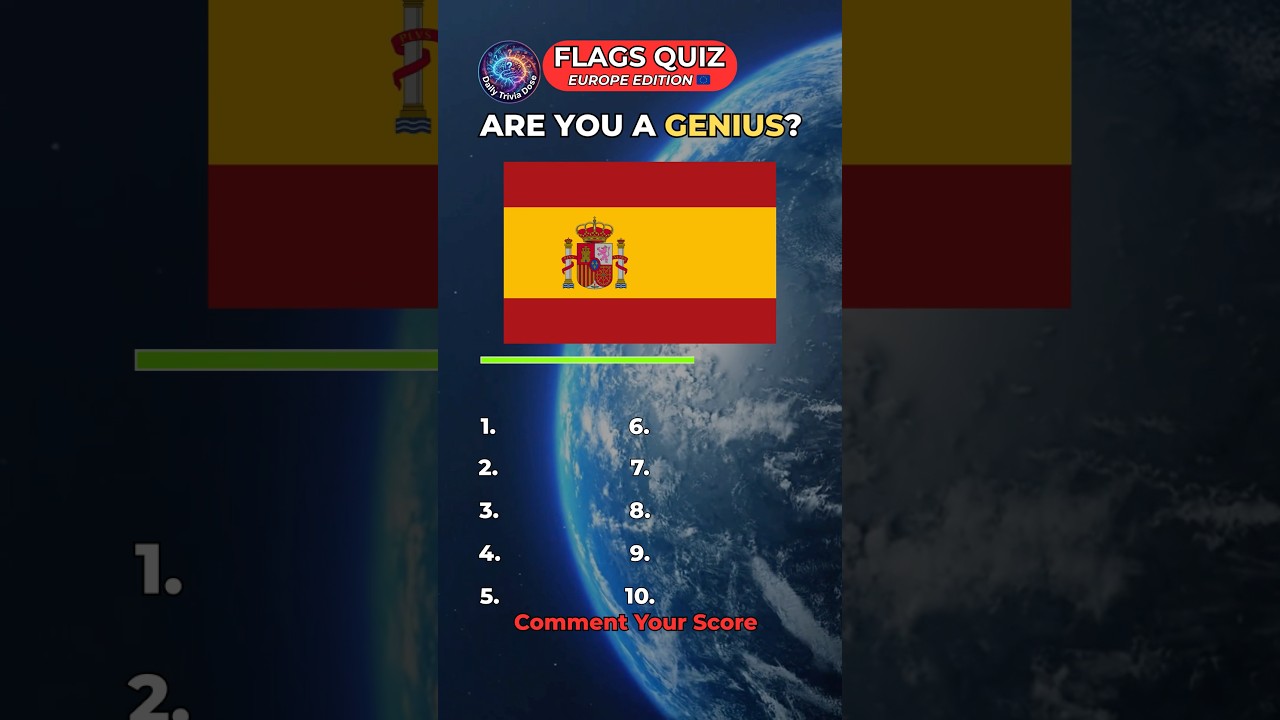 Guess the 10 European Flags! 🇪🇺 (99% Fail the Last One? 📉)