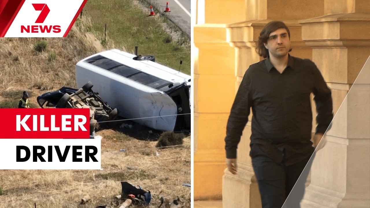 Killer driver Seth Rigney jailed over deadly Korunye school bus crash | 7NEWS