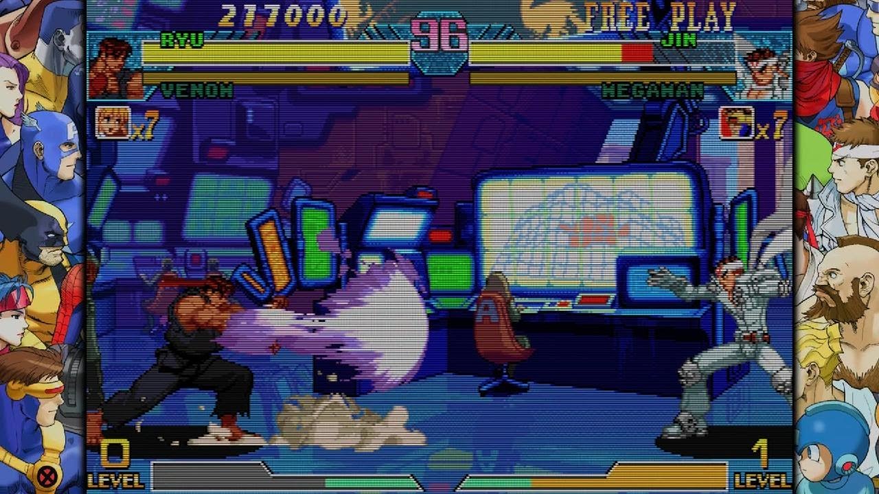 MARVEL vs. CAPCOM Fighting Collection: Arcade Classics_Akuma Mode Ryu And Hyper Venom Playthrough